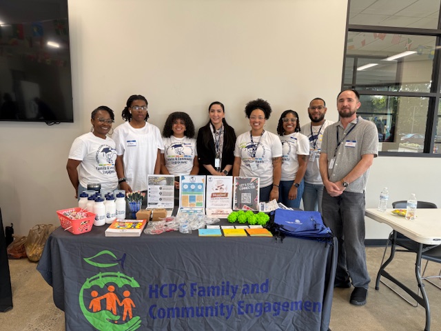Tucker High School staff partnering with YMCA at the English Learner Resource Fair