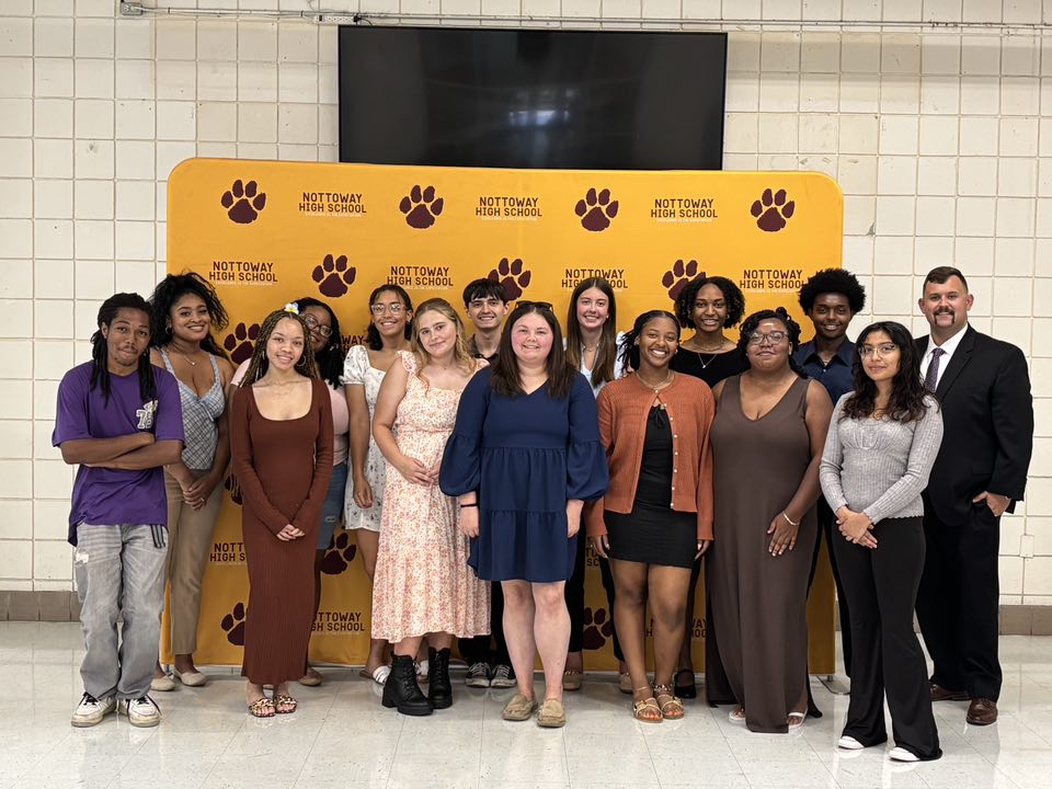 First cohort of Nottoway County internship program students with community employers