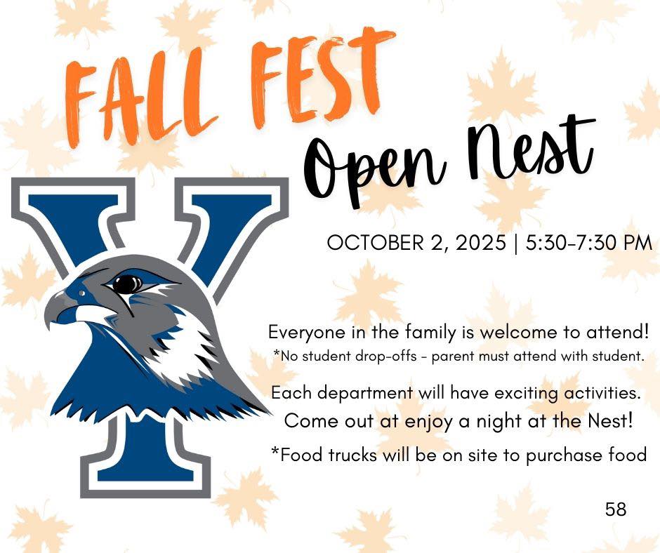 Families and students at Yorktown Middle School Fall Fest Open Nest event