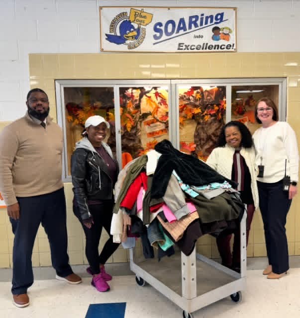 Gracefully Giving coat donation drive at Westhaven Elementary, Portsmouth City