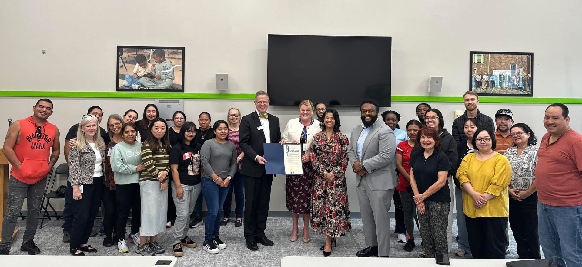 Civic leaders at the Community Empowerment Center proclamation ceremony, Roanoke City