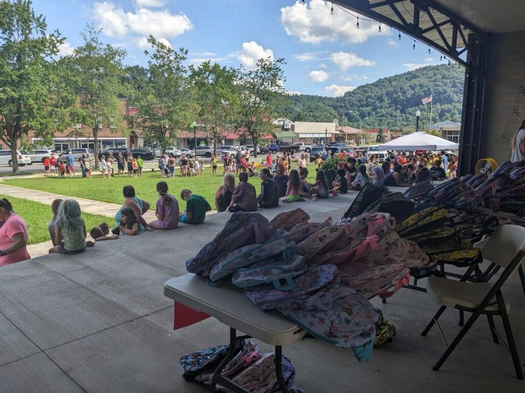 Northwood Middle School back-to-school supply giveaway for Saltville community families